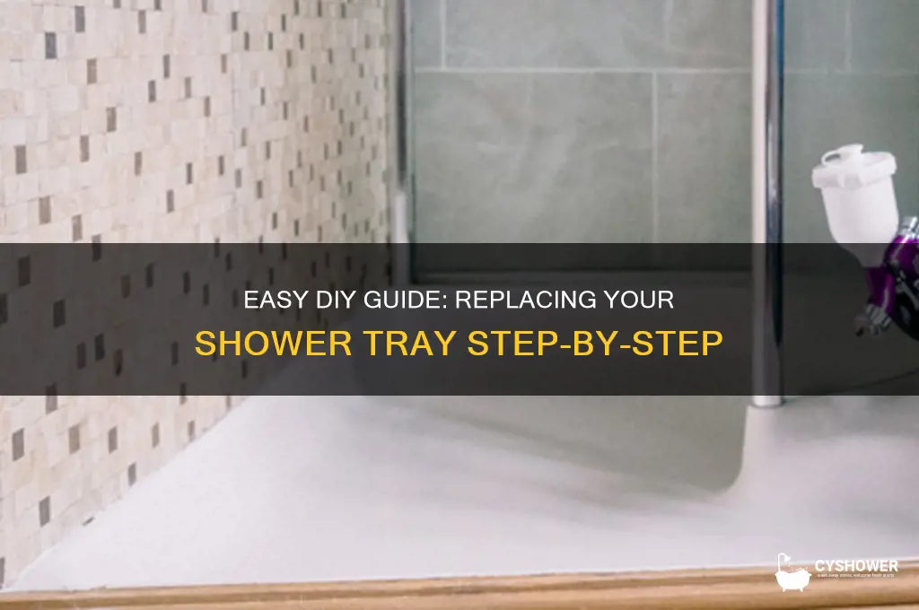 how to replace shower tray