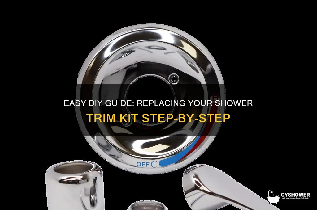 how to replace shower trim kit