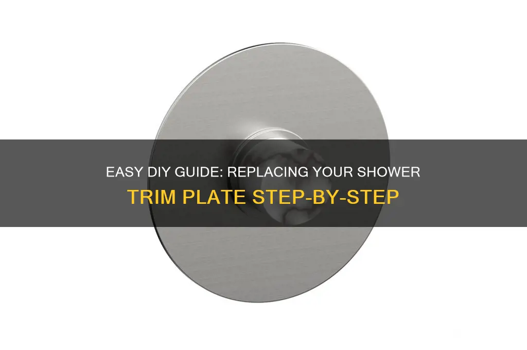 how to replace shower trim plate