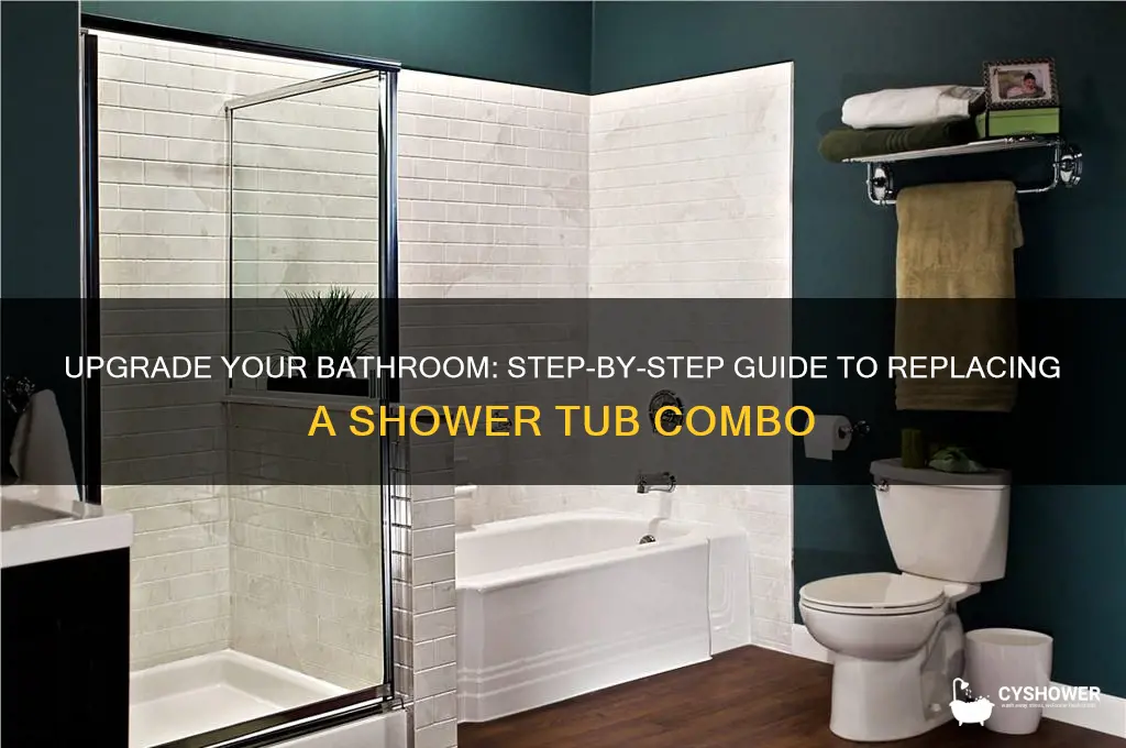 how to replace shower tub combo