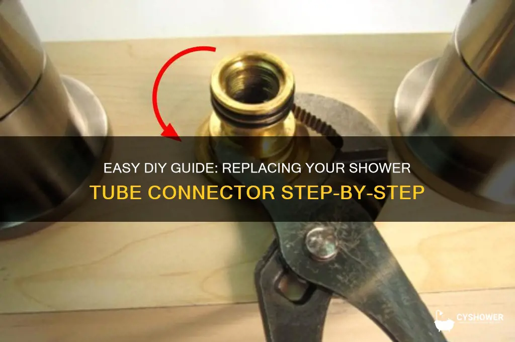 how to replace shower tube connector