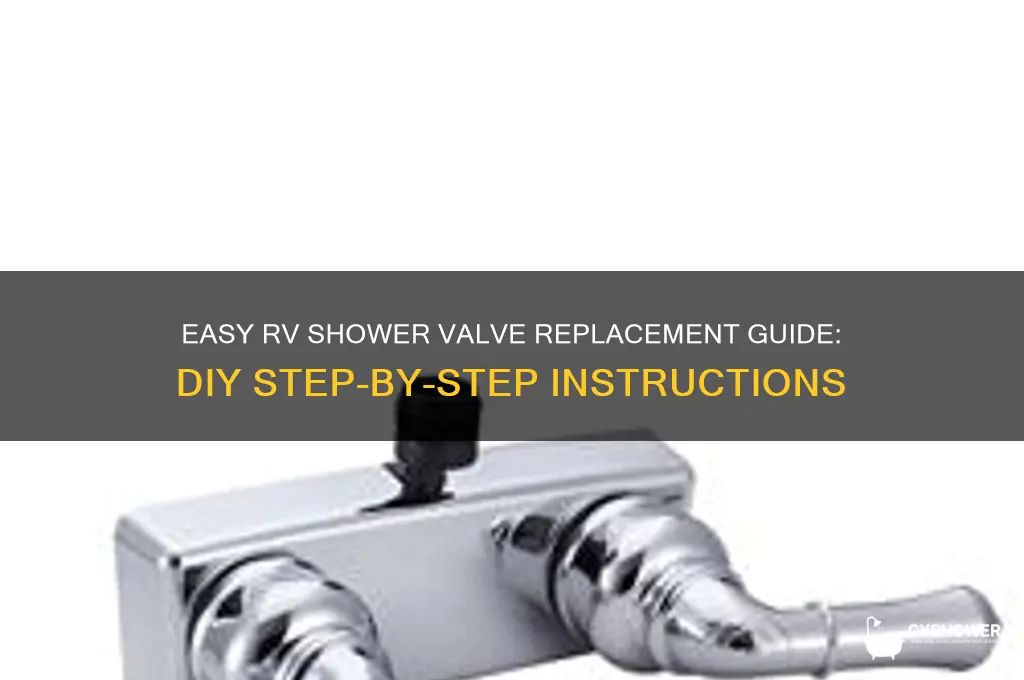 how to replace shower valve in rv