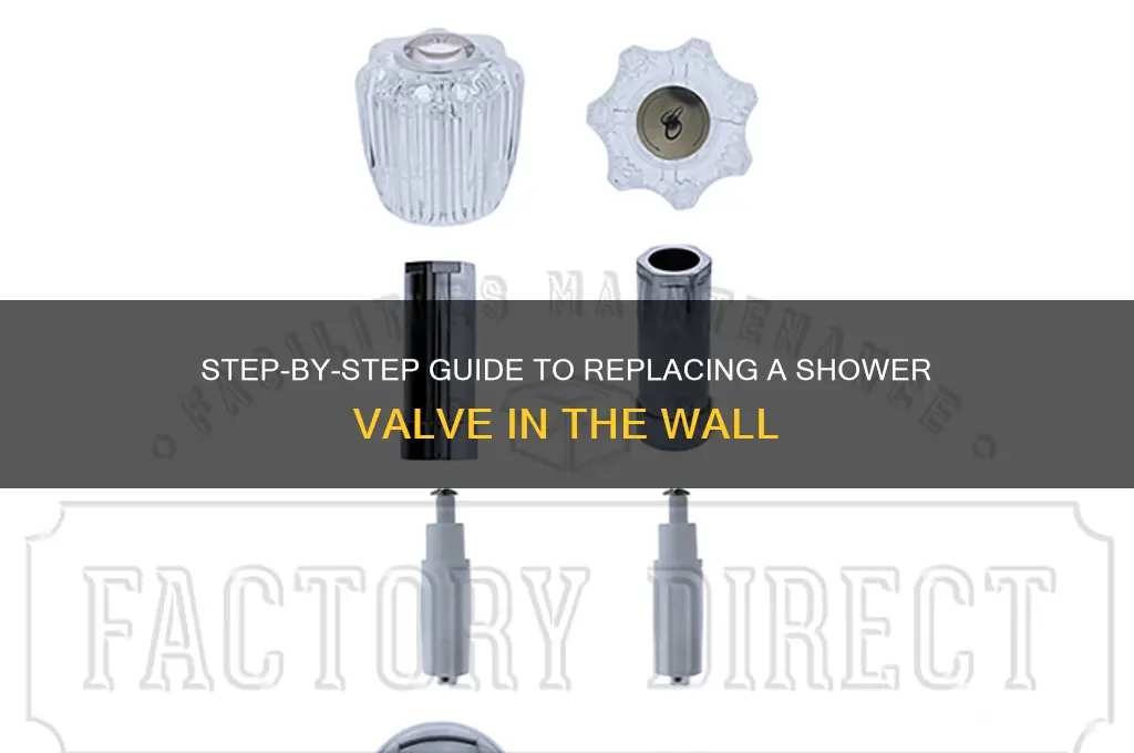 how to replace shower valve in wall