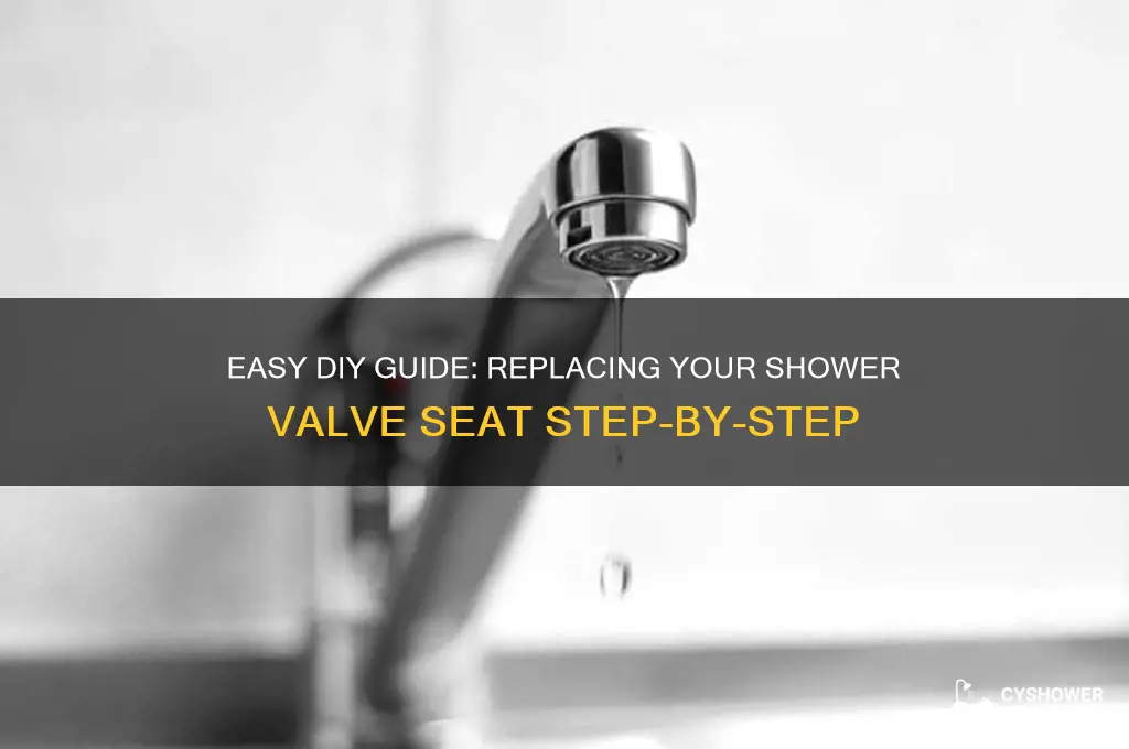 how to replace shower valve seat