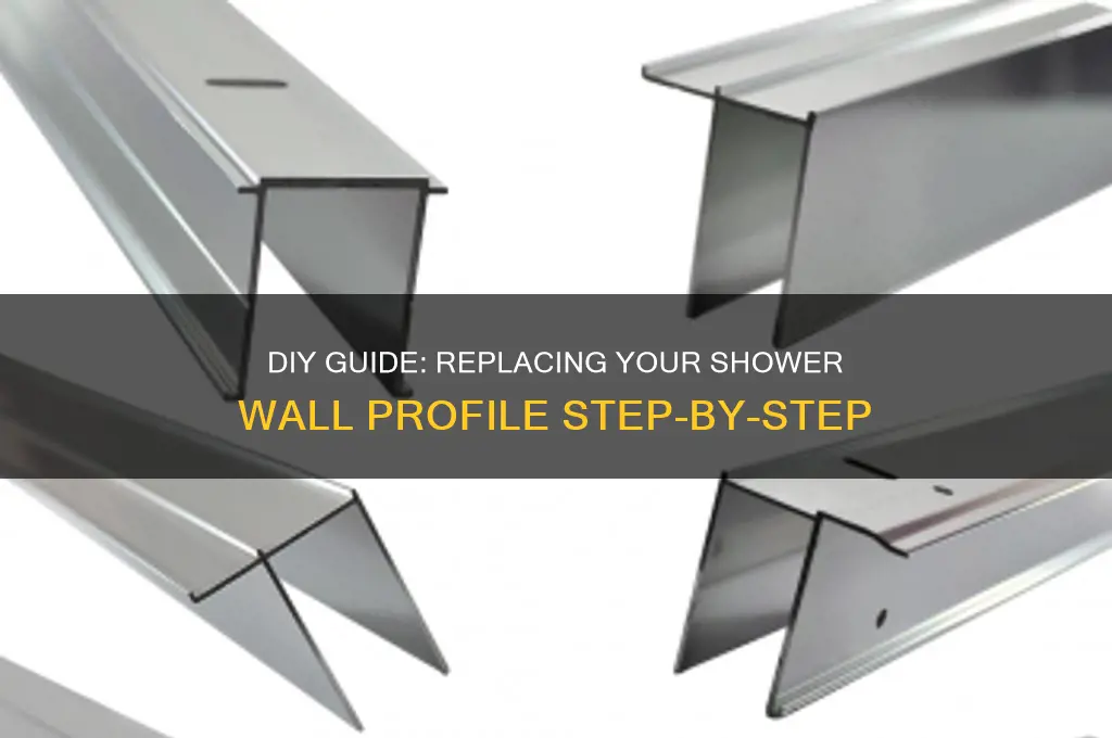 how to replace shower wall profile