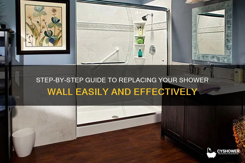 how to replace shower wall