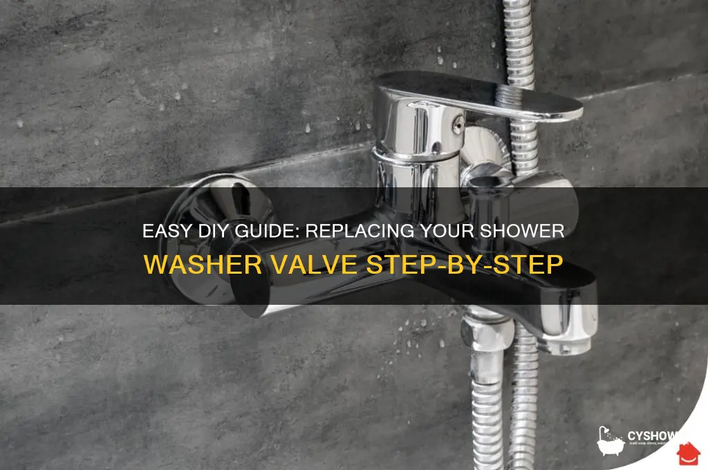 how to replace shower washer valve