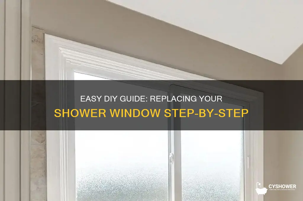 how to replace shower window
