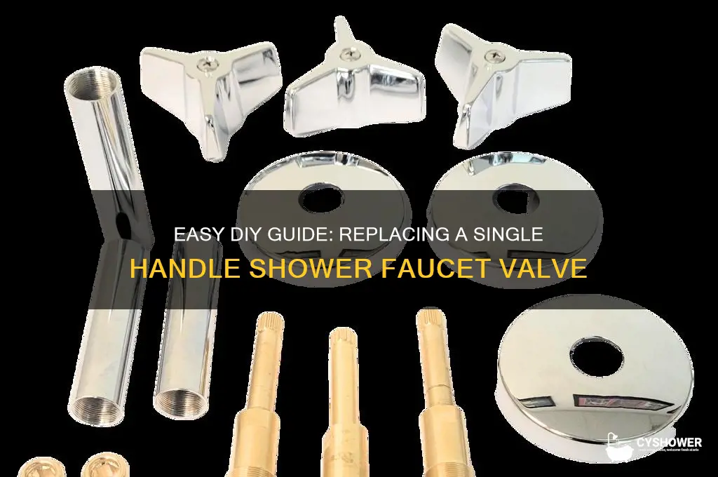 how to replace single handle shower faucet valve
