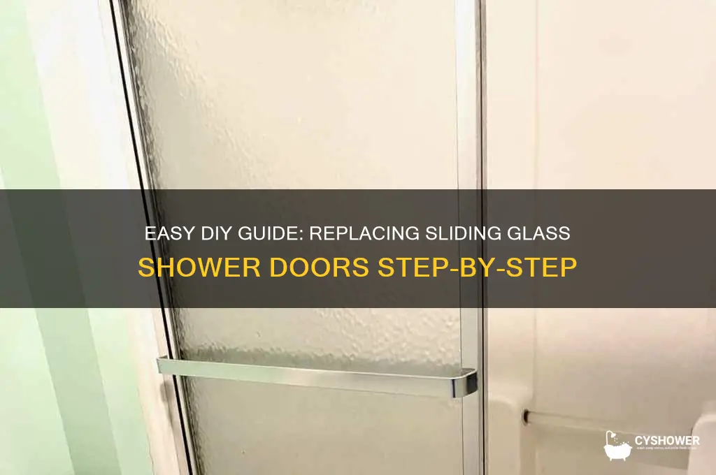 how to replace sliding glass shower doors