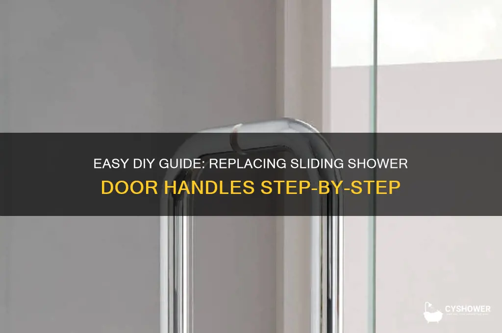 how to replace sliding shower door handles