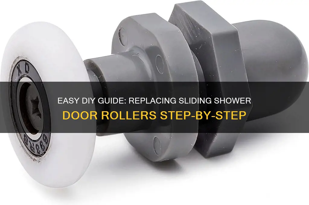 how to replace sliding shower door rollers