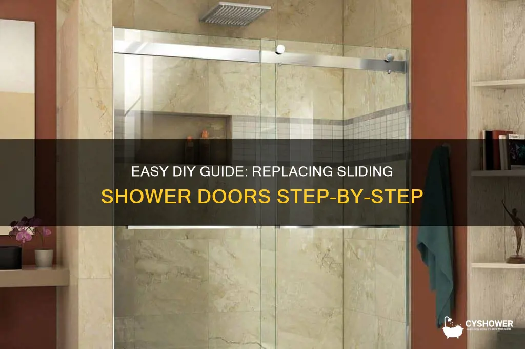 how to replace sliding shower doors