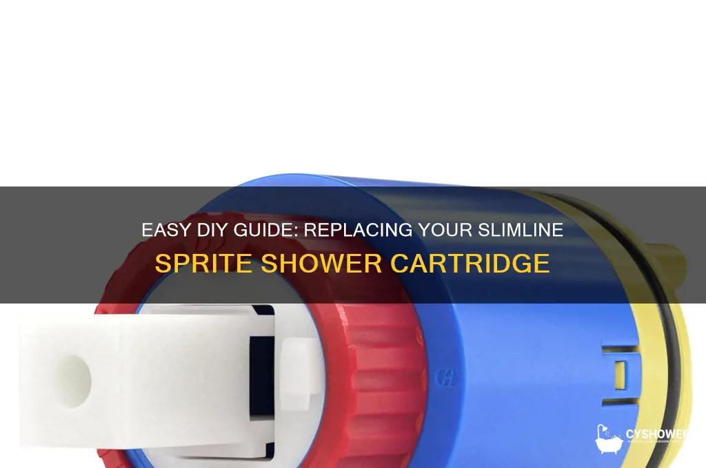 how to replace slimline sprite shower carttridge