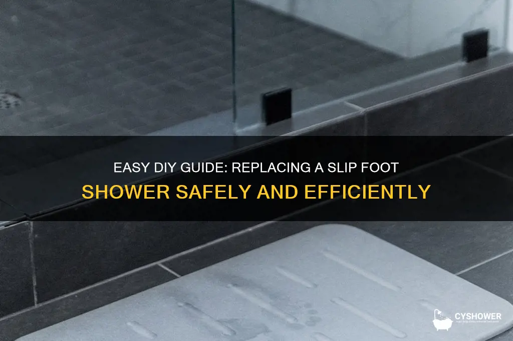 how to replace slip fot shower