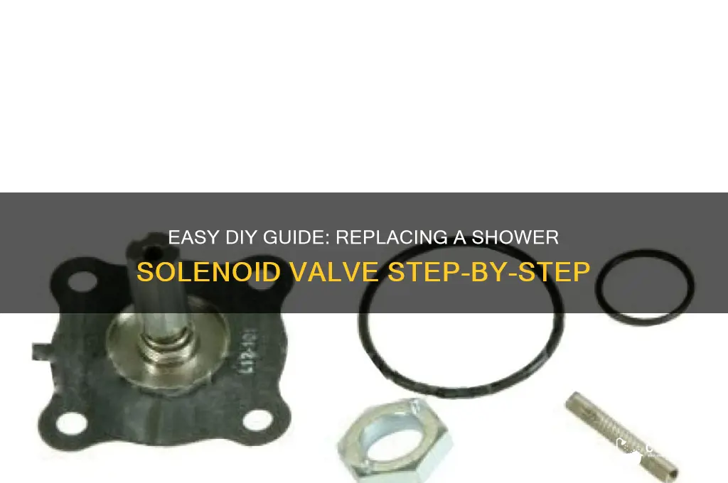 how to replace solenoid valve in shower