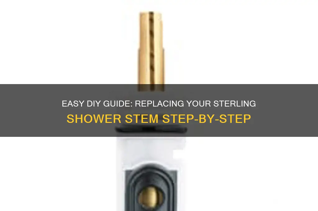 how to replace sterling shower stem
