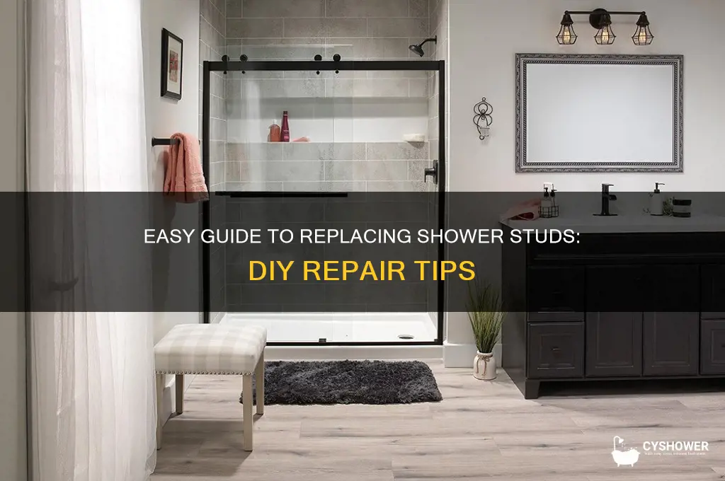 how to replace studs in shower