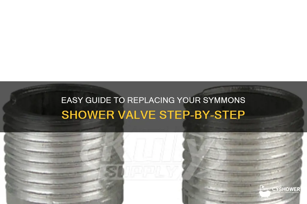 how to replace symmons shower valve