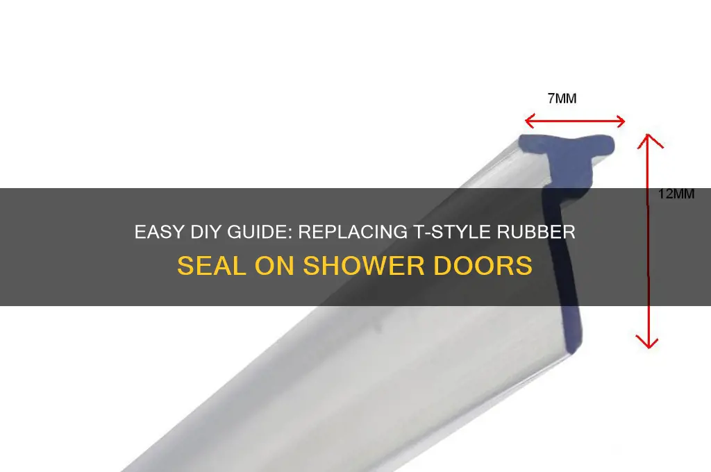how to replace t style rubber seal on shower door
