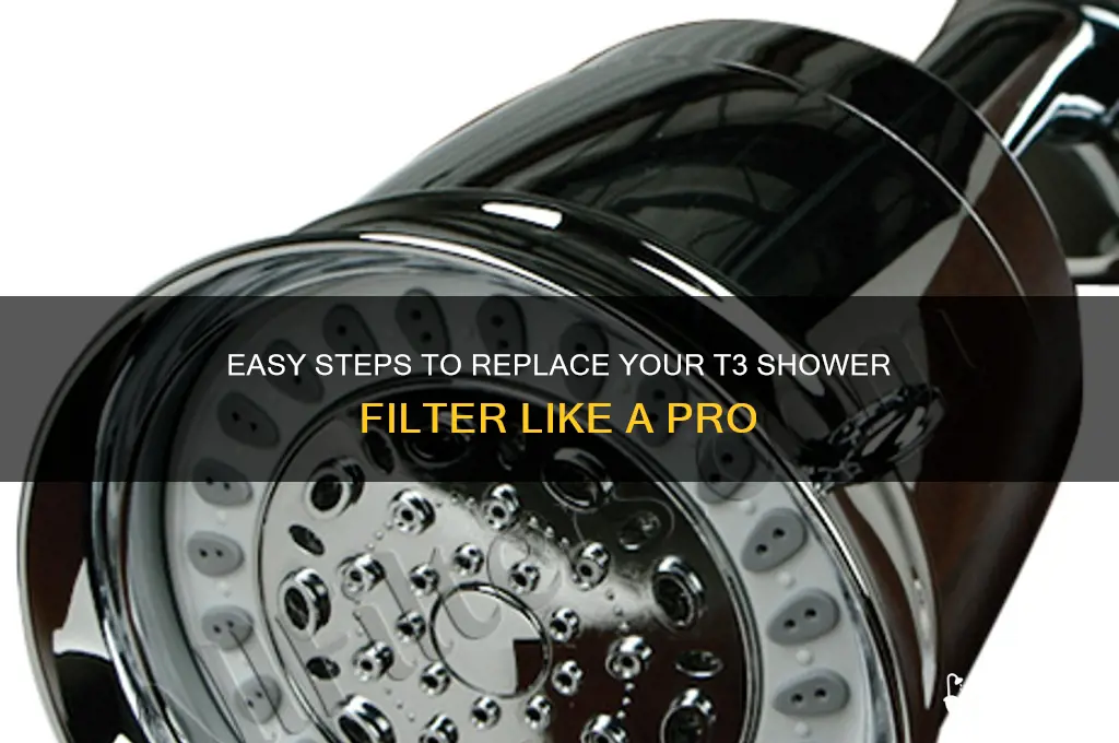 how to replace t3 shower filter