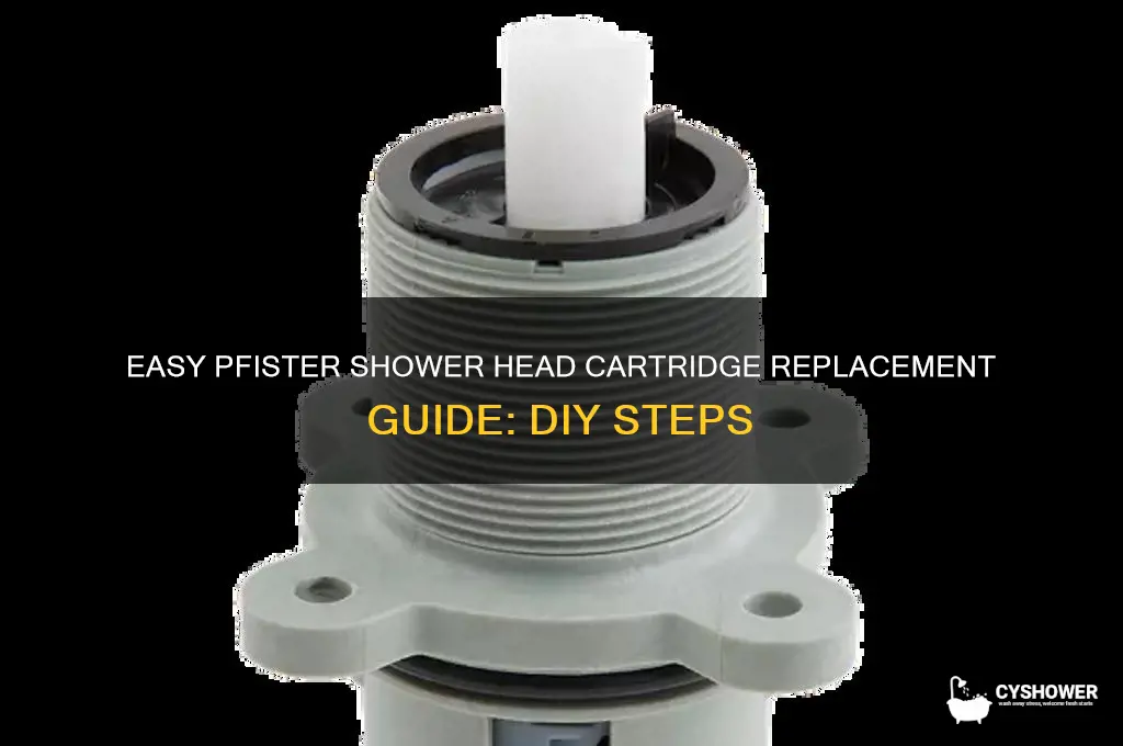 how to replace the cartridge in a pfister shower head
