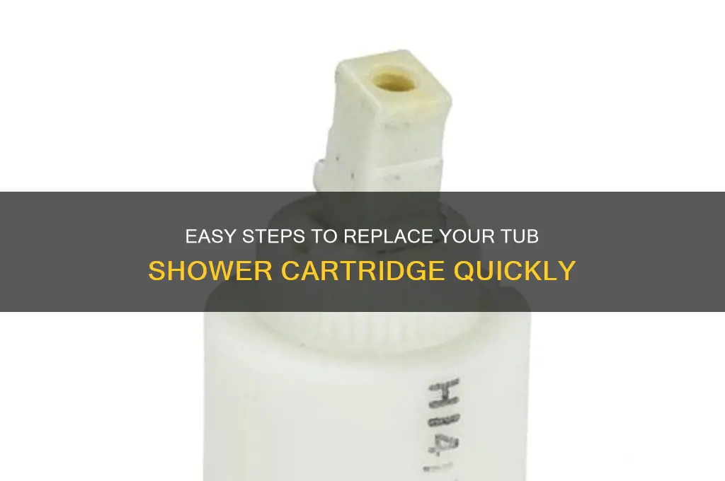 how to replace the cartridge in my tub shower