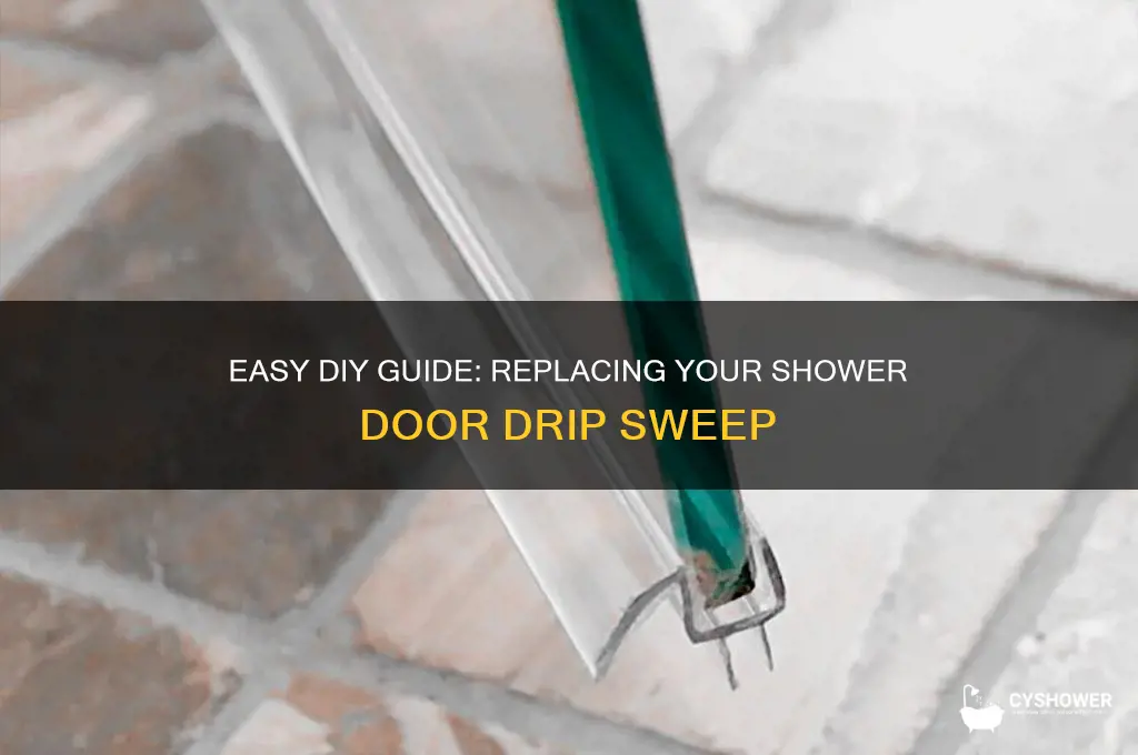 how to replace the drip sweep on a shower door
