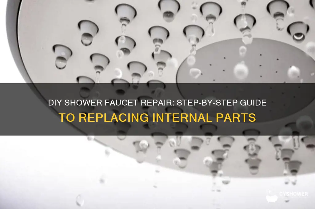 how to replace the guts of a shower fauce