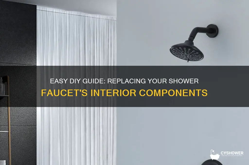 how to replace the inside of a shower faucet