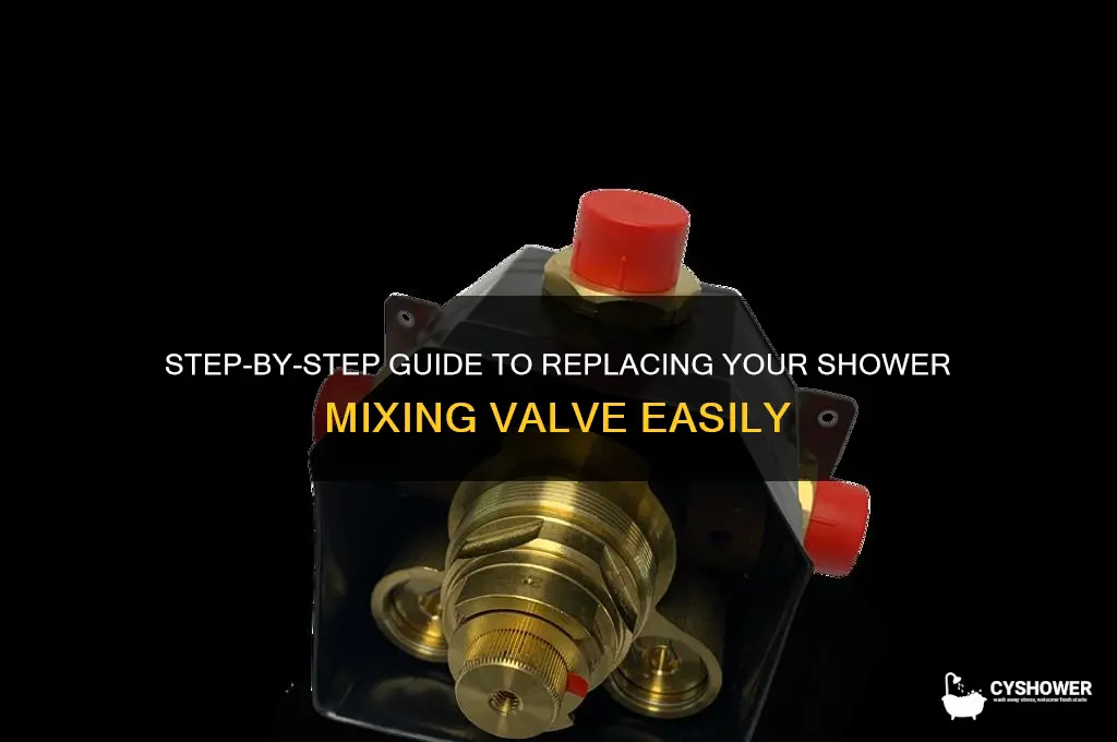 how to replace the mixing valve in a shower