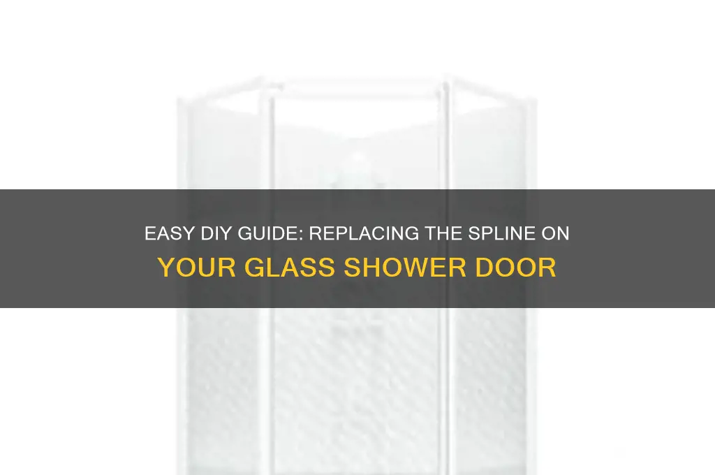 how to replace the spline on a glass shower door