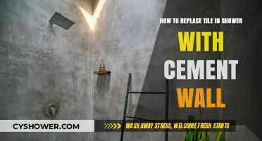 Upgrade Your Shower: Replace Tile with Cement Wall in Easy Steps