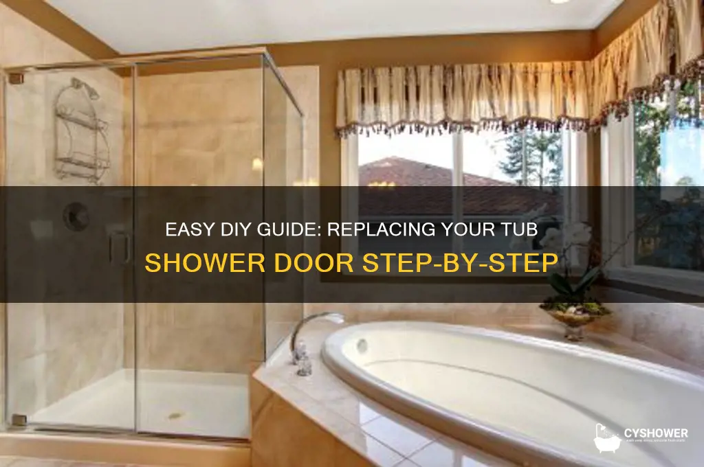 how to replace tub shower door
