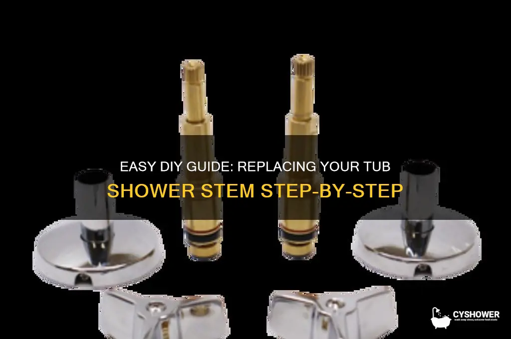 how to replace tub shower stem