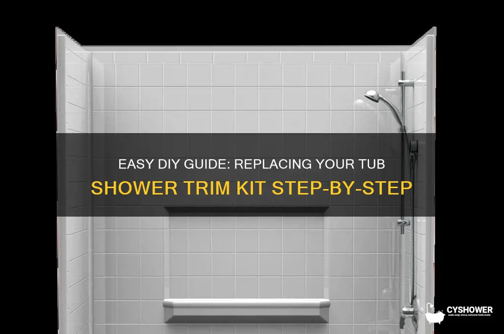 how to replace tub shower trim kit