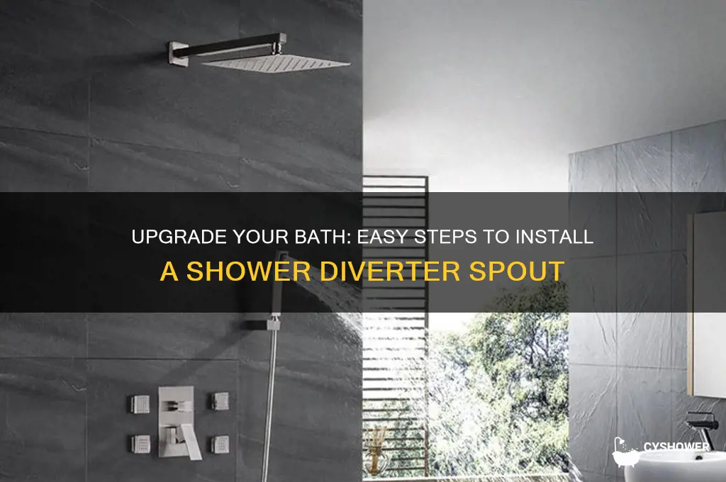 how to replace tub spout with shower diverter