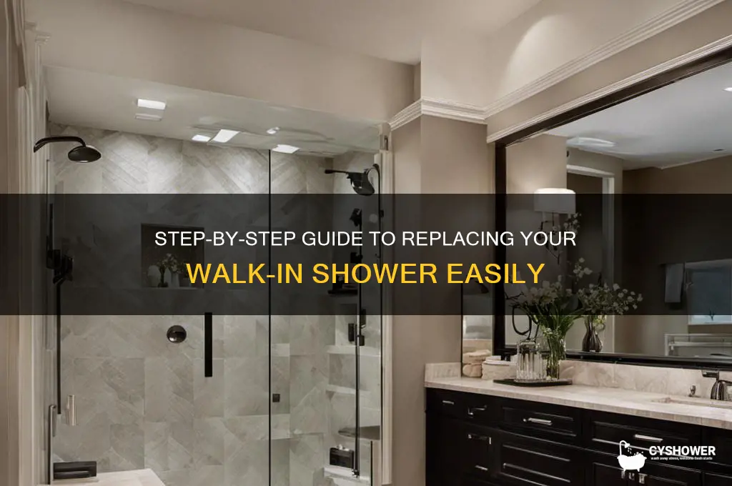 how to replace walk in shower