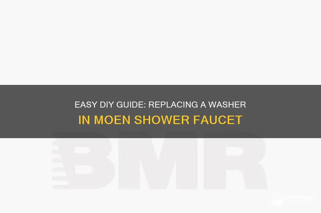 how to replace washer in moen shower faucet