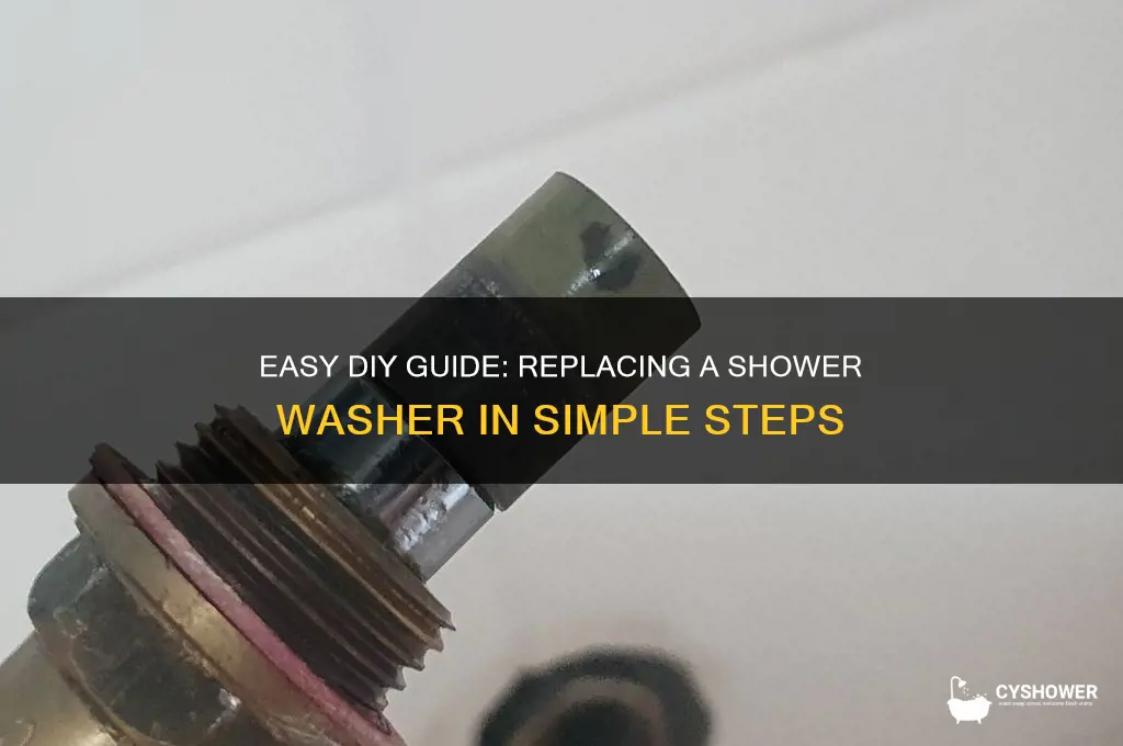 how to replace washer in shower
