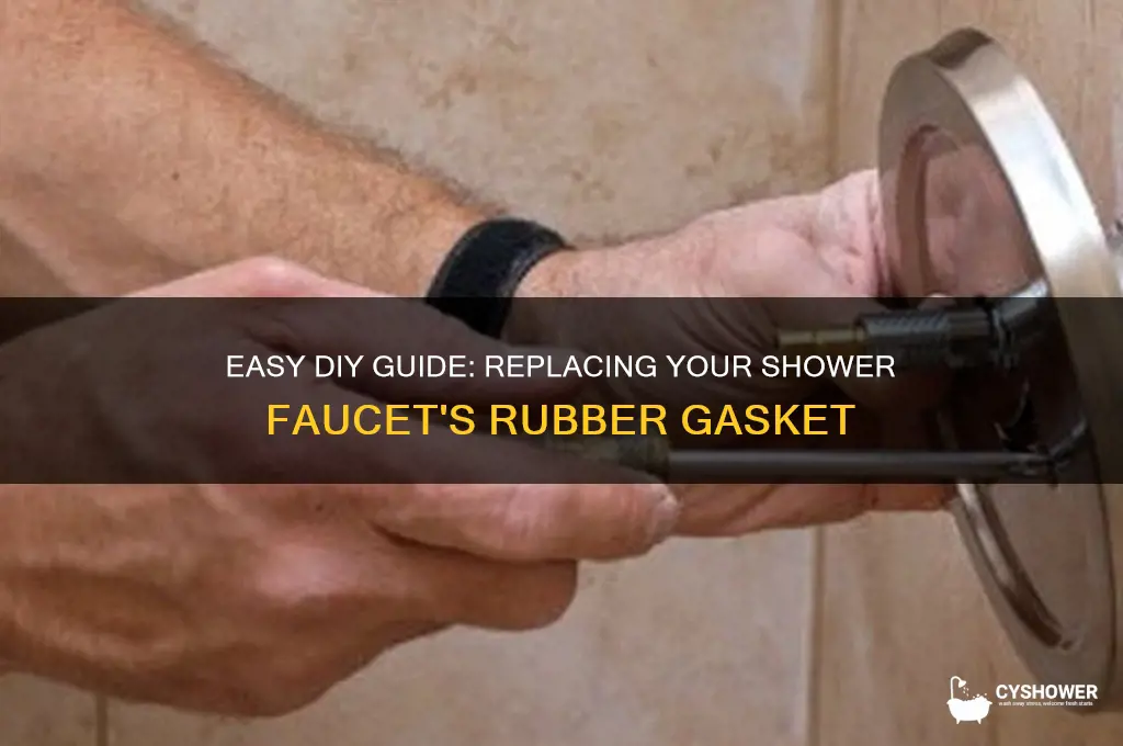 how to replace water faucet rubber gasket on shower