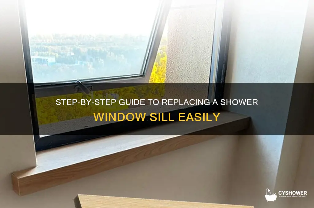 how to replace window sill in shower
