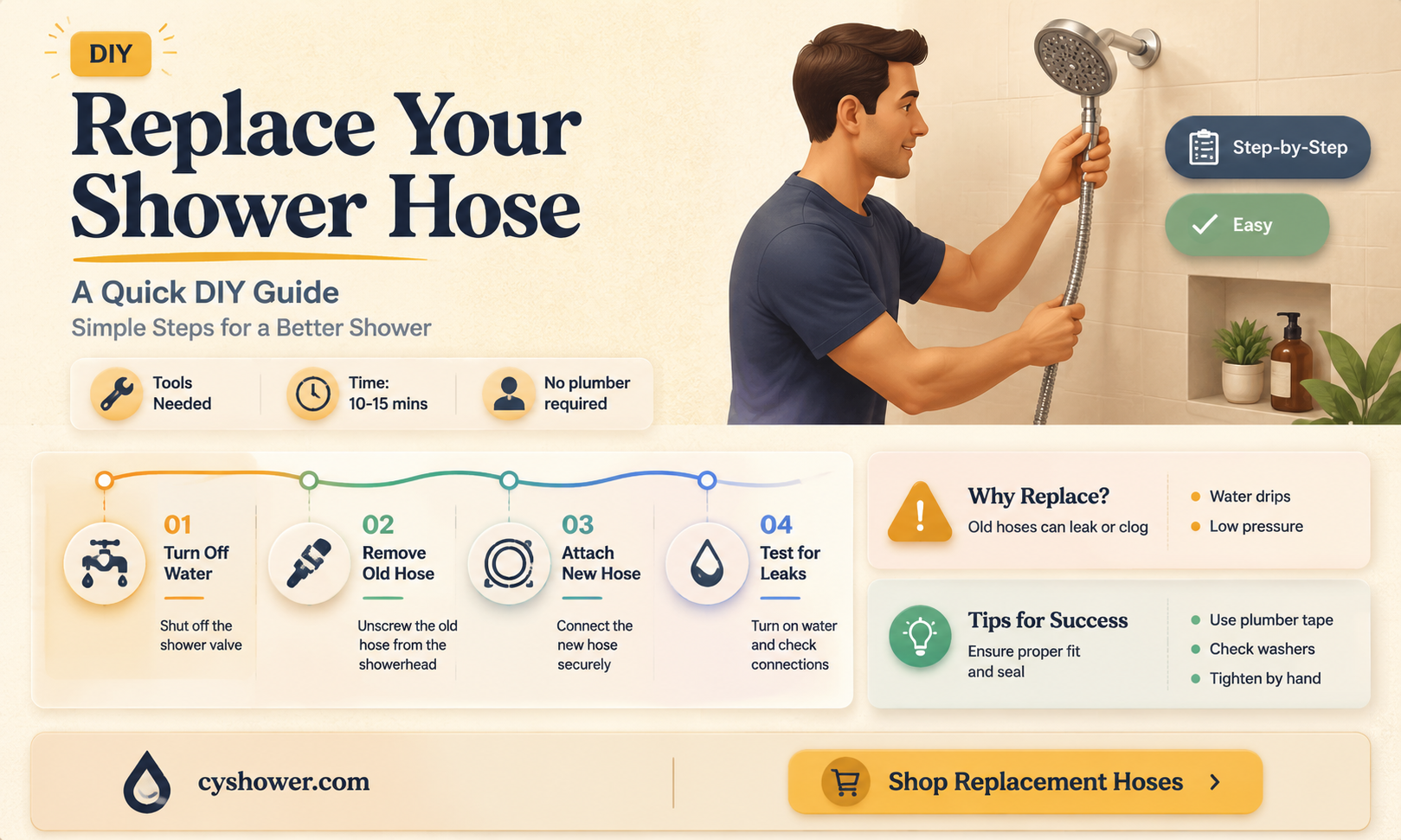 can i change the head on my shower sprayer hose