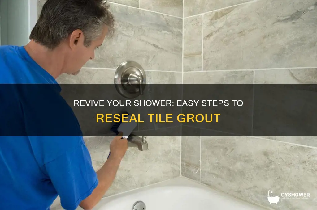 how to reseal shower tile grout