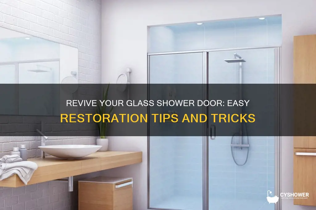 how to restore a glass shower door