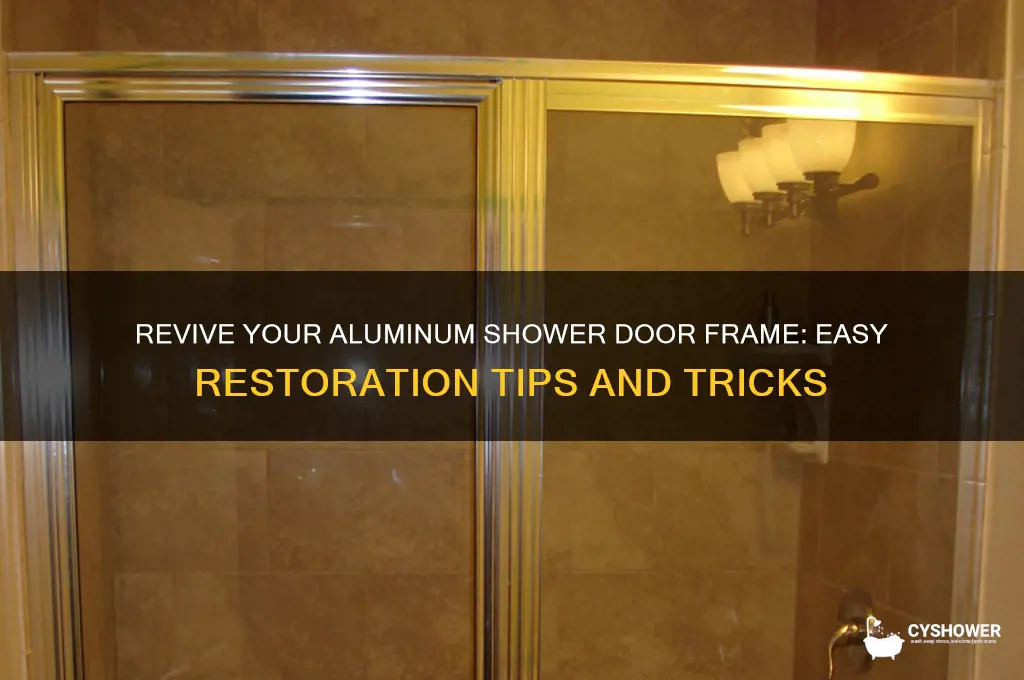 how to restore aluminum shower door frame