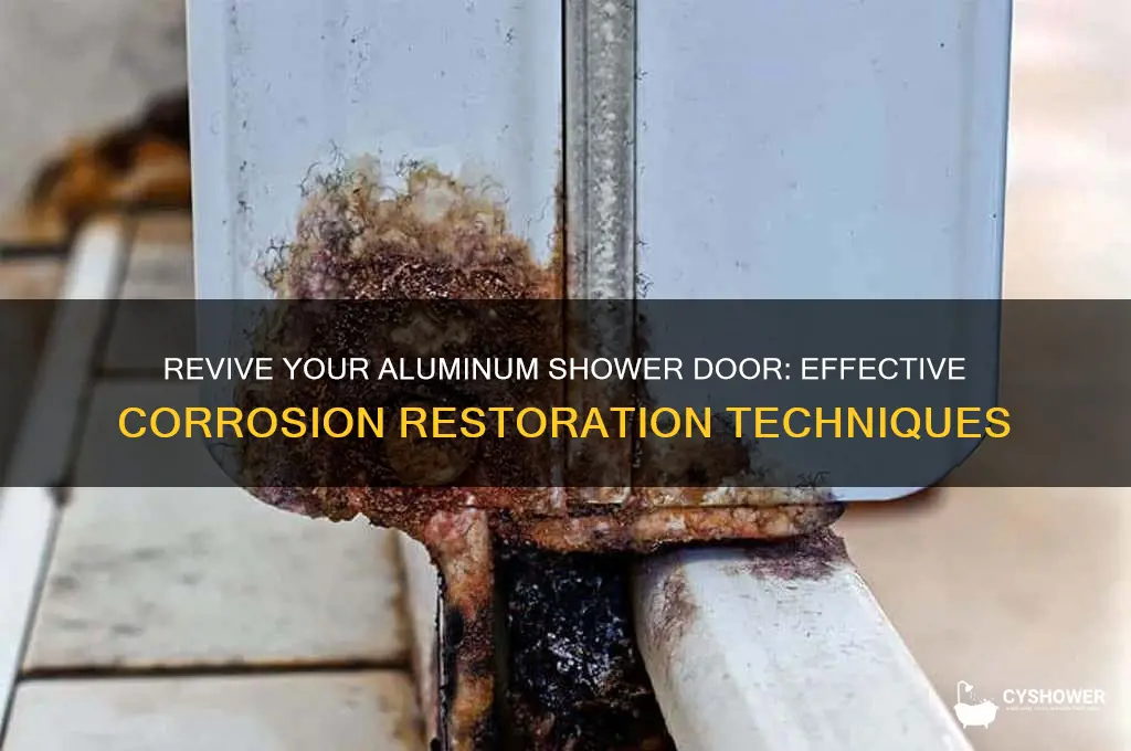 how to restore corroded aluminum shower door