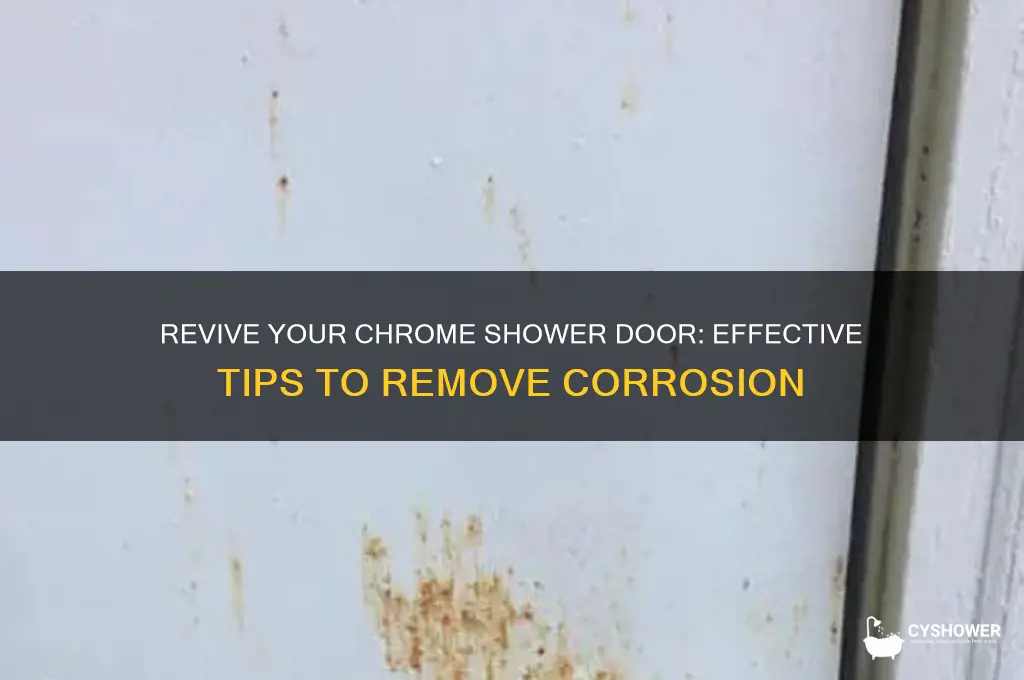 how to restore corroded chrome shower door