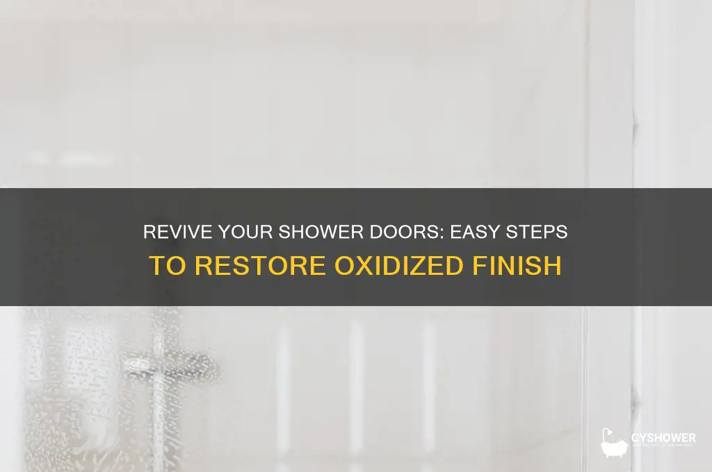 how to restore oxidized finish on shower doors