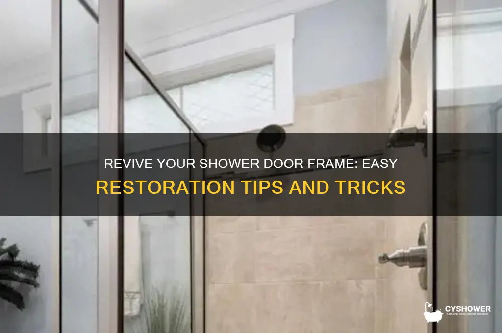 how to restore shower door frame
